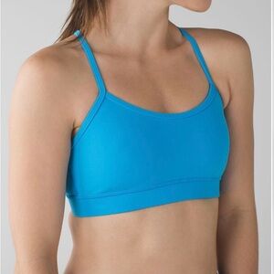 Lululemon Flow Y Bra IV Kayak Blue Size 6